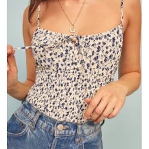 NWT Reformation Carine top size S